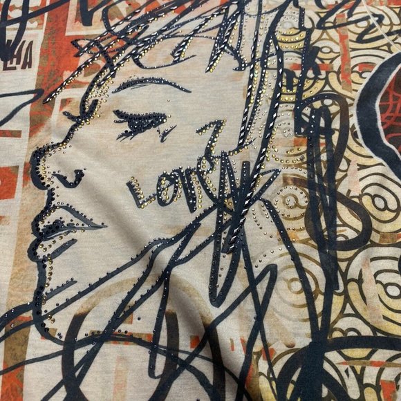 Women Blouse fashion long sleeve shirt Plus size 2XL - Picture 4 of 10